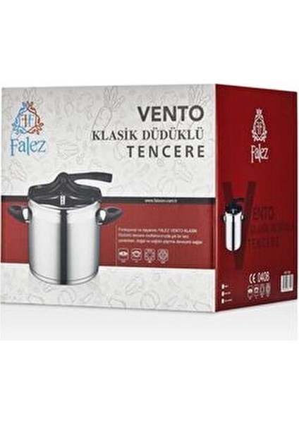 Vento Sıyah 5 Lt Klasık Duduklu Tencere