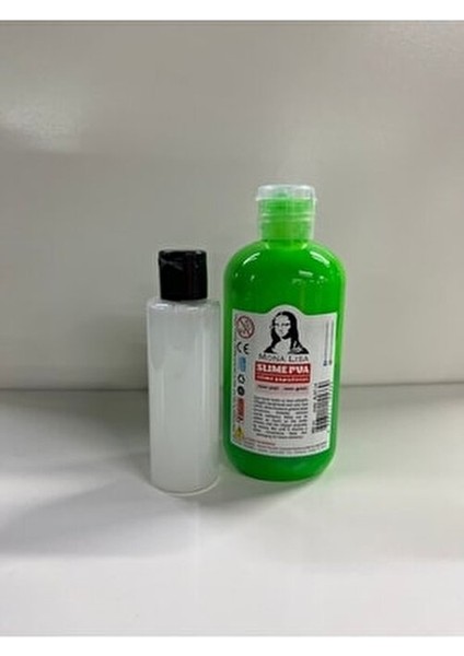Mona Lisa Neon Yeşil Slime Seti 250 ml Yapıştırıcı ve 70 ml Boraks ile Eğlenceli Aktiviteler