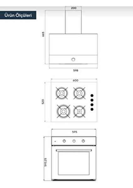 Turbo Siyah Ankastre Set indirimleri