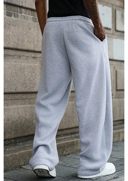 Baggy Bol Kesim Ayarlanabilir Paçalı Unisex Eşofman Altı Gri / Siyah / Antrasit fiyatları