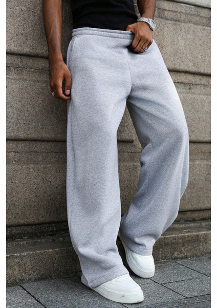 Baggy Bol Kesim Ayarlanabilir Paçalı Unisex Eşofman Altı Gri / Siyah / Antrasit fırsatları