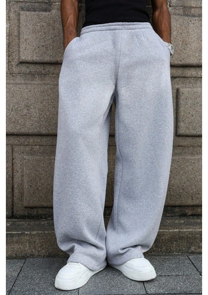 Baggy Bol Kesim Ayarlanabilir Paçalı Unisex Eşofman Altı Gri / Siyah / Antrasit indirimleri