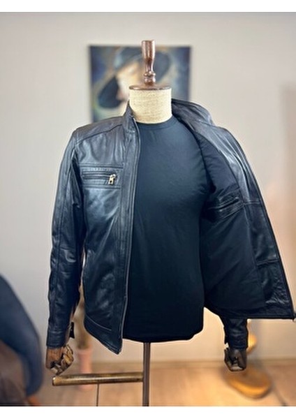 Kadın Slim Fit Deri Ceket %100 Hakiki Deri Usta İşçilik Düz Desen indirimleri