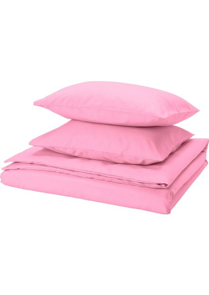 Pıltandvinge Çift Kişilik Nevresim Seti Açık Pembe 240 x 220 / 50 x 60 cm