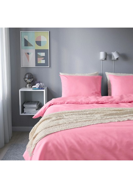 Pıltandvinge Çift Kişilik Nevresim Seti Açık Pembe 240 x 220 / 50 x 60 cm modelleri