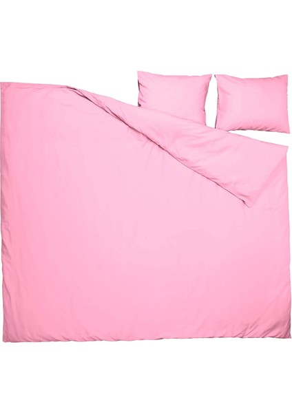 Pıltandvinge Çift Kişilik Nevresim Seti Açık Pembe 240 x 220 / 50 x 60 cm