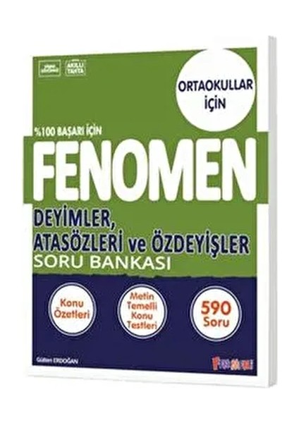 Fenomen Okul 8. Sınıf Deyimler Atasözleri ve Özdeyişler Soru Bankası / 9786257174442