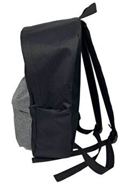 Siyah-Gri Renk Sırt Çantası Spor Çantası - Gri Okul Çantası Günlük Kullanım Çanta