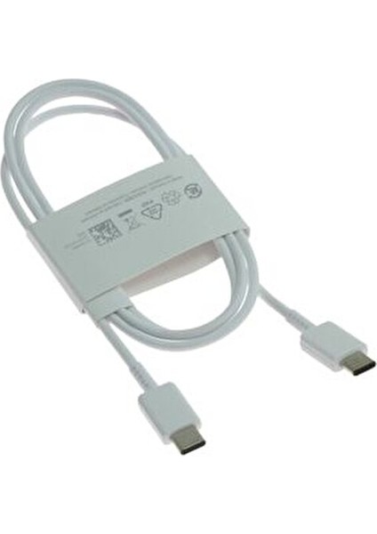 Beyaz USB Kablo SM-A715 Galaxy A71 Giriş Tipi Type-C To Type-C EP-DN980BWE