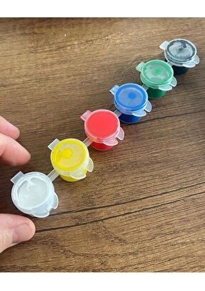 Akrilik Boya Seti 6 Renkli Fırça Hediye ile Sanatsal Yaratıcılığınızı Geliştirin indirimleri