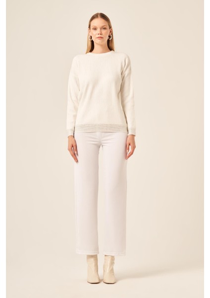 Ftz Kadın Taş Detaylı Bluz Ekru 20845 modelleri