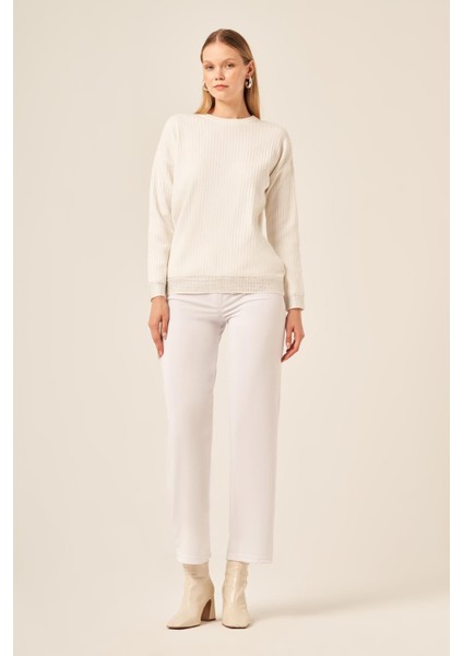 Ftz Kadın Taş Detaylı Bluz Ekru 20845 fırsatları