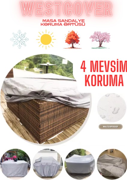 300X200CM Bahçe Mobilyası Masa Koltuk Su Geçirmez Koruma Örtüsü,brandası fırsatları