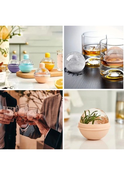 Buffer® Hunili Altı Silikon Kolay Çıkabilen Büyük Boy Küre Buzluk