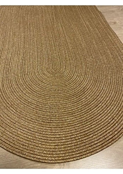 Kopya - Oval Jüt Yuvarlak Hasır Görünümlü Klasik Halı Kilim fırsatları