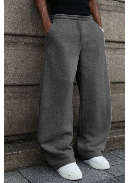 Baggy Bol Kesim Ayarlanabilir Paçalı Unisex Eşofman Altı Gri / Siyah / Antrasit modelleri