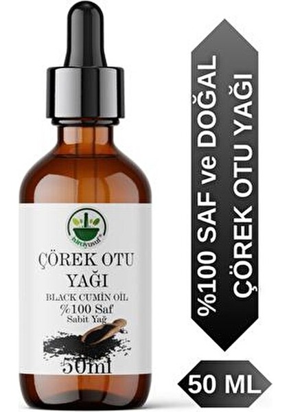 Soğuk Sıkım Çörek Otu Yağı %100 Saf ve Doğal (50ML)