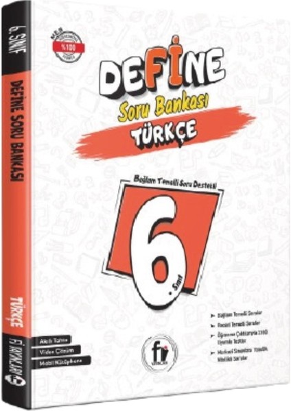 Fi Yayınları 6. Sınıf Maarif Model Define Türkçe Soru Bankası modelleri