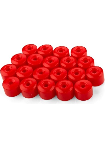 Vw Taigo 2022-2025 Tekerlek Jant Bijon Kapağı Kırmızı Renk Şifresiz 20 Adet 1K0601173