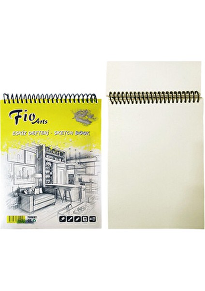 Fio A5 Spiralli Eskiz Defteri 90 gr Keep Smiling Karakalem Çizim Seti 12'li Eskiz Seti Sketching Set fiyatları