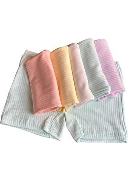 Kız Çocuk Dantelli Fitilli Boxer 12 Adet Çizgili Desenli Pamuklu Konfor fiyatları