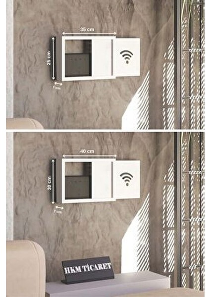 30X40X10 cm Veya 25X35X7 cm Duvar Asılabilir Sigorta ve Modem-Wifi Saklama Kutusu! Saklama Kutusu fiyatları