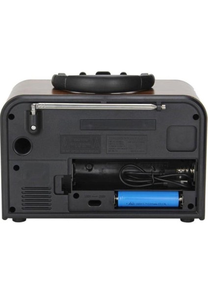 NS-6678 Retro, Nostaljik, Ahşap LED Işıklı Müzik Seti Fm Radyo USB Mp3 Player Bluetooth Hoparlör Tasarım fırsatları