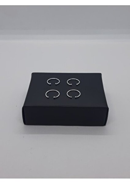 925 Ayar Gümüş (4 Adet) Sıkıştırmalı Halka Hızma( 4'lü Ekonomik Paket) fırsatları