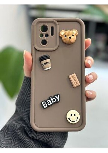 Xiaomi Note 10 4g ve Note 10S Uyumlu Çikolata Baby Oyuncak Tasarımlı Silikon Kılıf