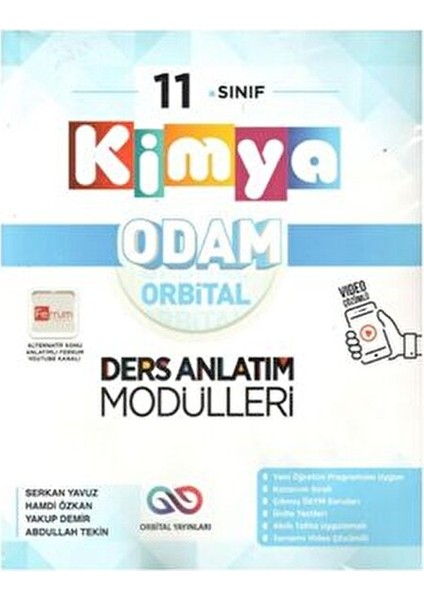 Orbital 2025 11. Sınıf Kimya Orbital Ders Anlatım Modülleri Video Çözümlü