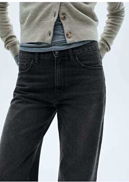 Orta Bel Düz Kesim Jean