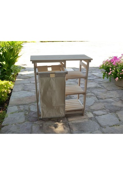 Doğal Ahşap Banyo Kirli Sepeti fiyatları