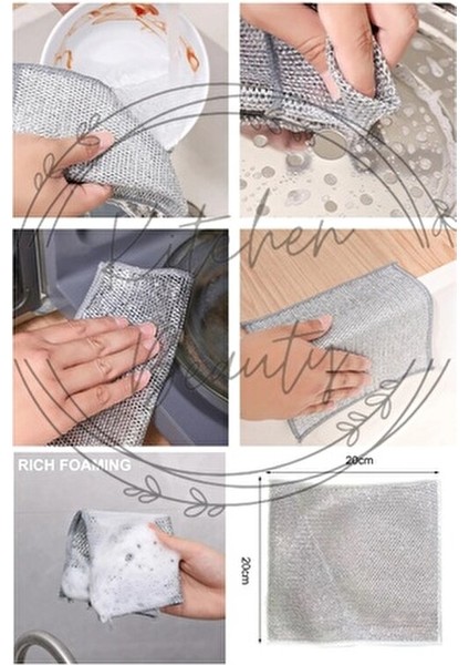 10 Adet Çok Fonksiyonlu Çizilmez Tel Bulaşık Bezi Bulaşık Tel Ovalama Bezi Çelik Tel Bulaşık Havlusu fiyatları