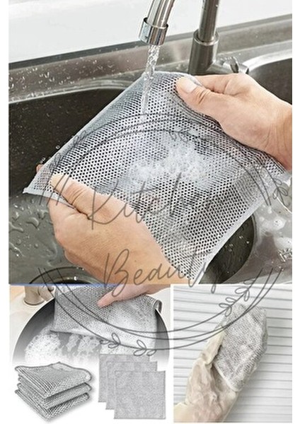 10 Adet Çok Fonksiyonlu Çizilmez Tel Bulaşık Bezi Bulaşık Tel Ovalama Bezi Çelik Tel Bulaşık Havlusu fırsatları