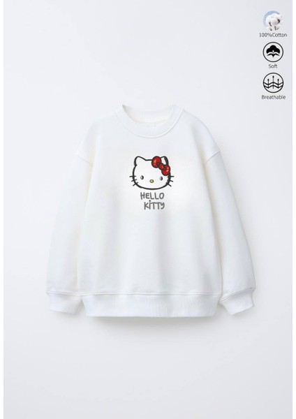 Hellokitty Baskılı Mevsimlik ( 3iplik,şardonsuz) Kumaş Sweat/pantolon Ikili Takım fiyatları