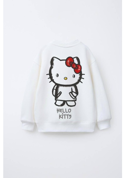 Hellokitty Baskılı Mevsimlik ( 3iplik,şardonsuz) Kumaş Sweat/pantolon Ikili Takım modelleri