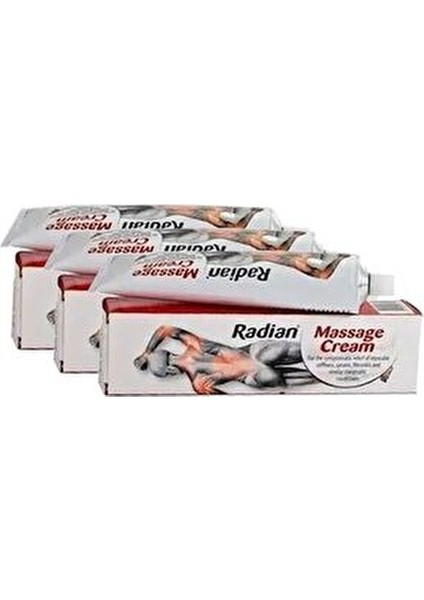 Radian Masaj Kremi 100 Gr. x 3 Kutu Radyan Massage Cream 3 Adet