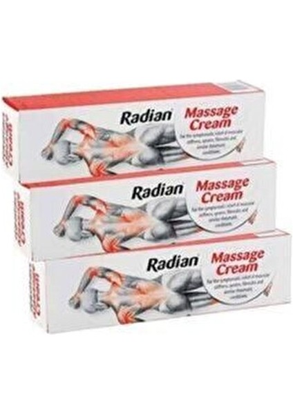 Radian Masaj Kremi 100 Gr. x 3 Kutu Radyan Massage Cream 3 Adet fiyatları