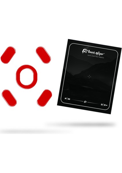 (Logi) G203 - G102 Mouse Skate (Red Edition) %100 Ptfe