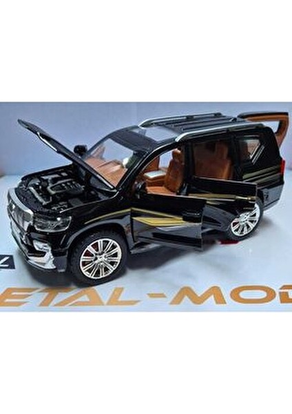 22 cm Diecast Metal Toyota Jeep Land Cruiser Model Araba Gerçekçi Detaylarla
