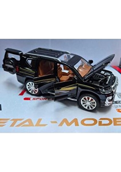 22 cm Diecast Metal Toyota Jeep Land Cruiser Model Araba Gerçekçi Detaylarla indirimleri