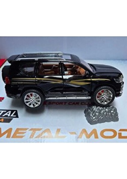 22 cm Diecast Metal Toyota Jeep Land Cruiser Model Araba Gerçekçi Detaylarla