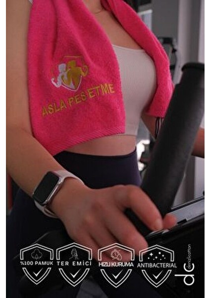 Nakışlı Sporcu Havlusu Pamuklu, Anti Bakteriyel, Ter Emici Fitness Plates Boks Tenis Spor Havlusu fiyatları