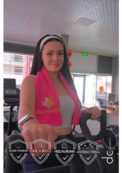 Nakışlı Sporcu Havlusu Pamuklu, Anti Bakteriyel, Ter Emici Fitness Plates Boks Tenis Spor Havlusu modelleri