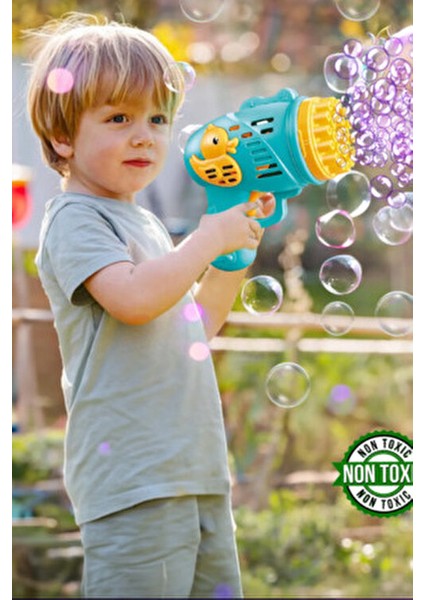 Baloncuk Tabancası Likitli Pilli 23 Delikli Köpük Baloncuk Makinesi Bubble Gun fiyatları