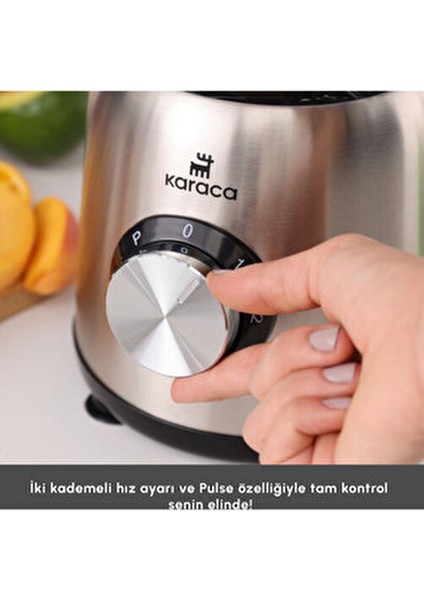 Buz Kırma Fonksiyonlu 1,5 Lt Cam Hazneli | 1000W Güçlü Motor | 6 Paslanmaz Çelik Bıçak indirimleri