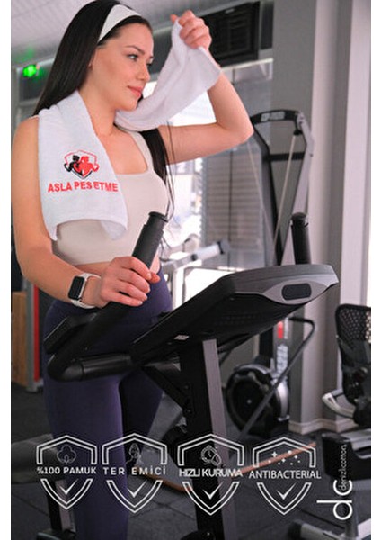 Nakışlı Sporcu Havlusu Pamuklu, Anti Bakteriyel, Ter Emici Fitness Plates Boks Tenis Spor Havlusu fiyatları
