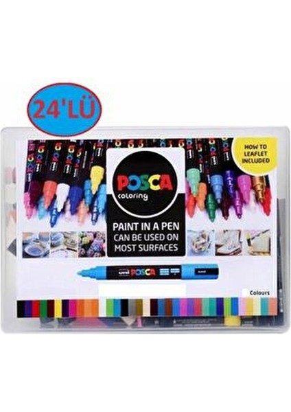 Posca 24'lü Set Marker Pc-1m (0.7mm) Poska PC1M Pc - 1m