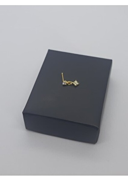 925 Ayar Gümüş Altın Kaplama Zirkon Taşlı Sallantılı Kare Tektaşlı Hızma modelleri