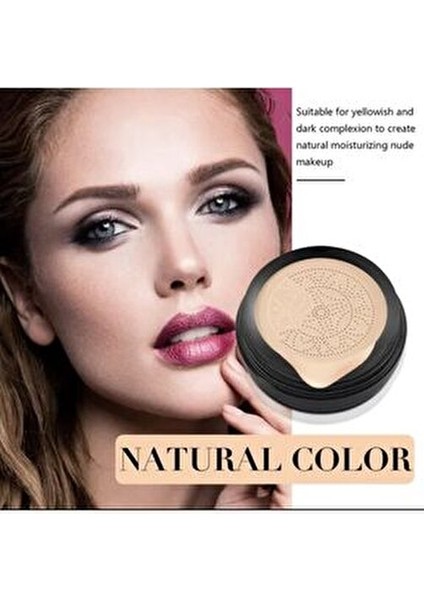 Mantar Kafa Süngerli Suya Dayanıklı Porselen Yoğun Kapatıcı cc Krem Fondöten fırsatları